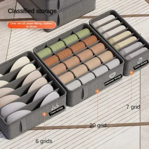 Alternative view of Katjonisk underklädesförvaringslåda – Multifunktionell lådorganisator för strumpor och behåar