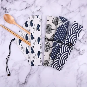 Träbestickset med sked, gaffel och kniv – återanvändbart med väska 20 Träbestickset med sked, gaffel och kniv – återanvändbart med väska