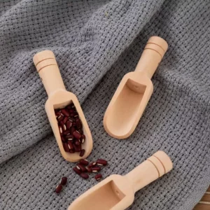 Alternative view of 2-pack mini träskedar – kökstillbehör för kryddor, kaffe, honung och te