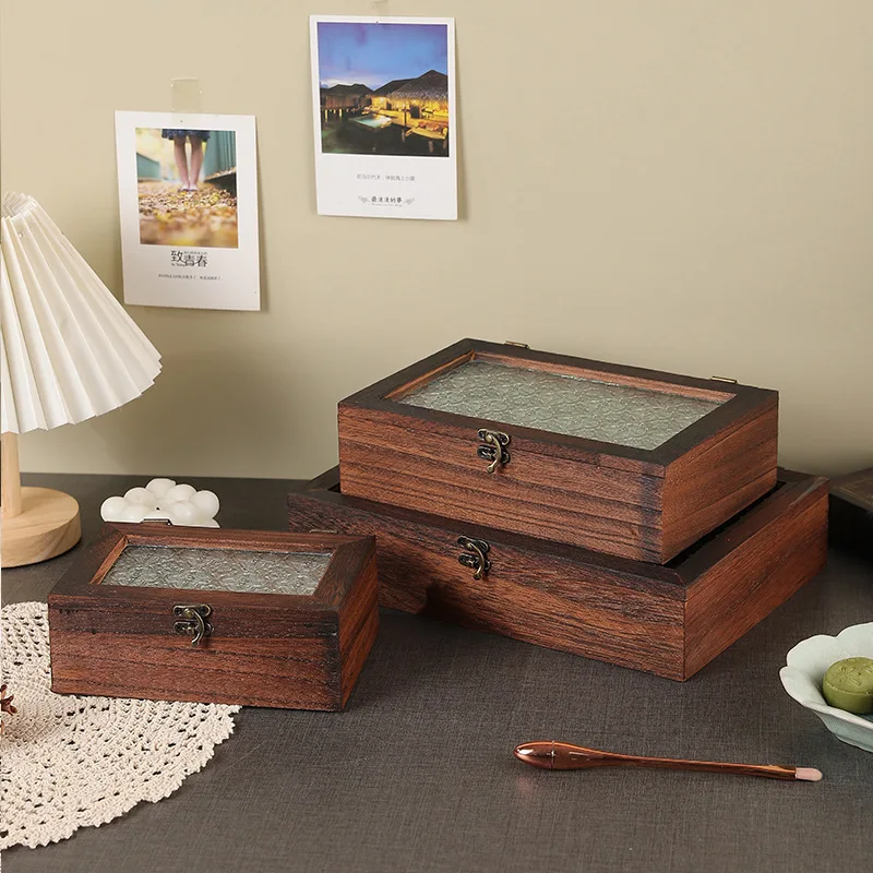 Träförvaringslåda i retrostil med begonier – mångsidig låda för förvaring och hemdekoration 4 Träförvaringslåda i retrostil med begonier – mångsidig låda för förvaring och hemdekoration - Bild 4