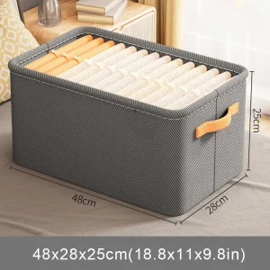 Klädorganisatör – Förvaringslåda för kläder och byxor, garderobsförvaring, hopfällbar 20 Klädorganisatör – Förvaringslåda för kläder och byxor, garderobsförvaring, hopfällbar