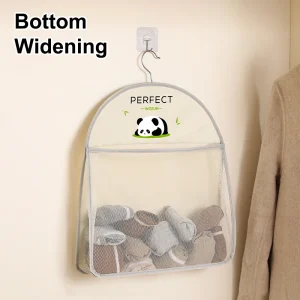 Nätförvaringshängväska för underkläder och strumpor – garderobsorganisatör med krok, 1/2/3 lager