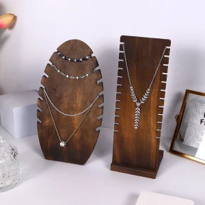 Kreativt trähalsbandsställ för bordsbruk – förvaring och visning av smycken 13 Kreativt trähalsbandsställ för bordsbruk – förvaring och visning av smycken