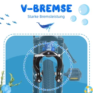 20-tums mountainbike för barn – 6‑växlad med bakfjädring och V‑bromsar 9 20-tums mountainbike för barn – 6‑växlad med bakfjädring och V‑bromsar