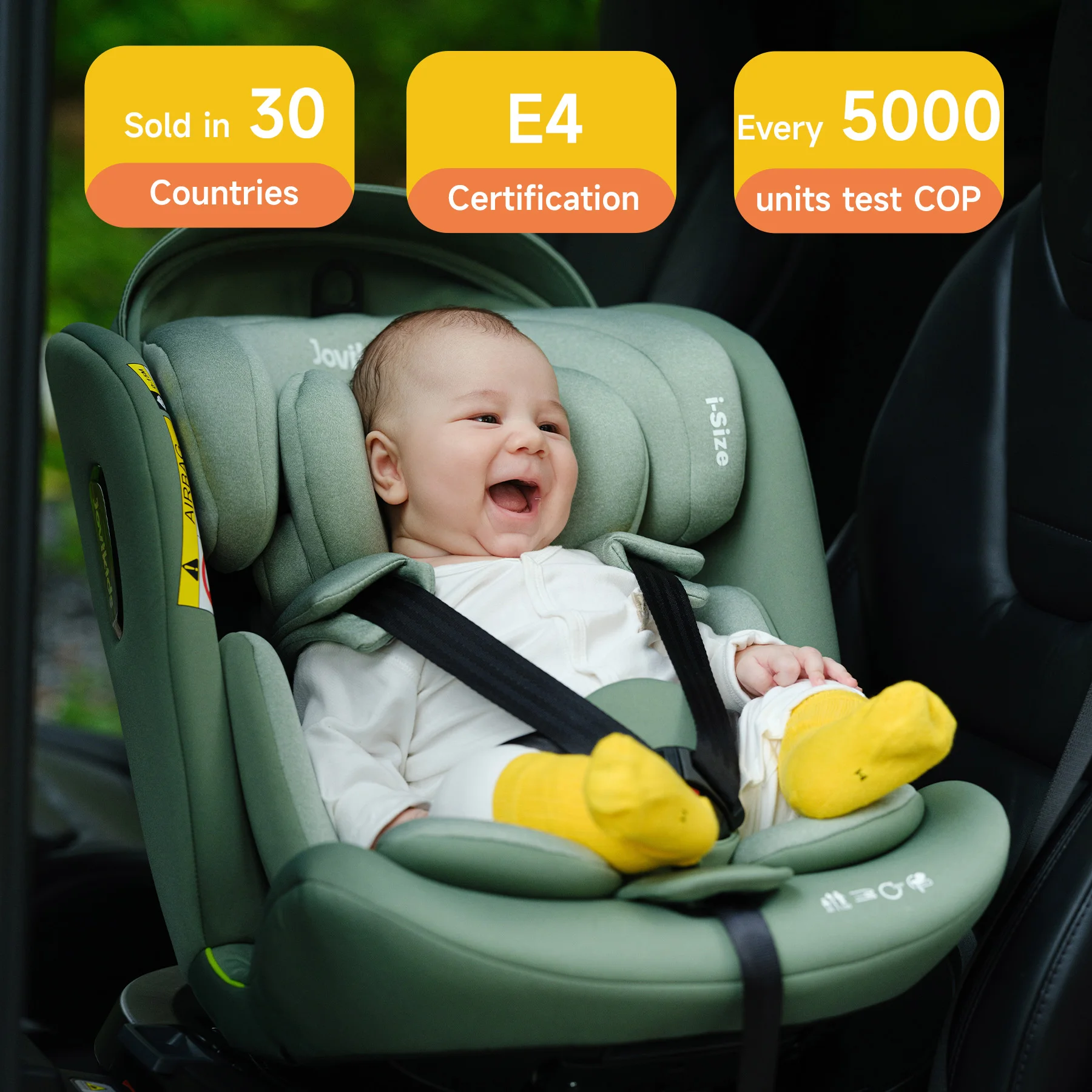 i-Size bilbarnstol med 360° svängbar bas och stödben, för barn 40–150 cm 5 i-Size bilbarnstol med 360° svängbar bas och stödben, för barn 40–150 cm - Bild 5