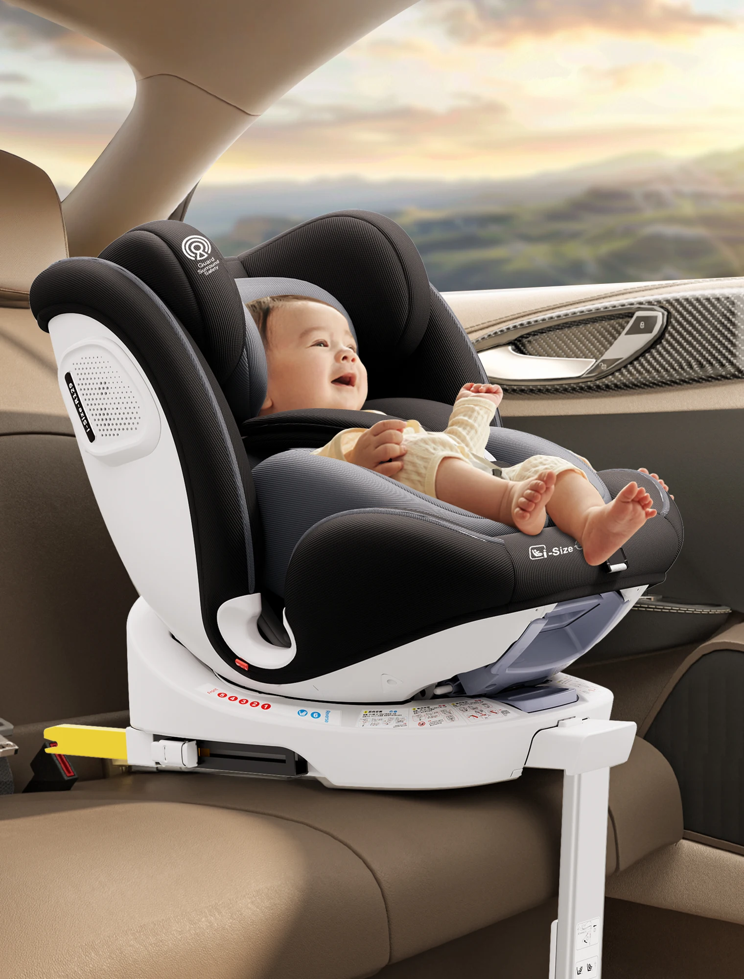 Bilbarnstol 360° roterbar med ISOFIX – ECE R129, 0–12 år / 9–36 kg 3 Bilbarnstol 360° roterbar med ISOFIX – ECE R129, 0–12 år / 9–36 kg - Bild 3