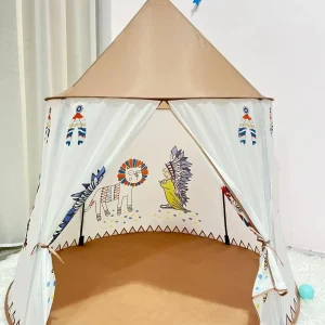 Barnens foldbara lekstuga – lätt att bära, lekhus för inomhus och utomhus, födelsedagspresent