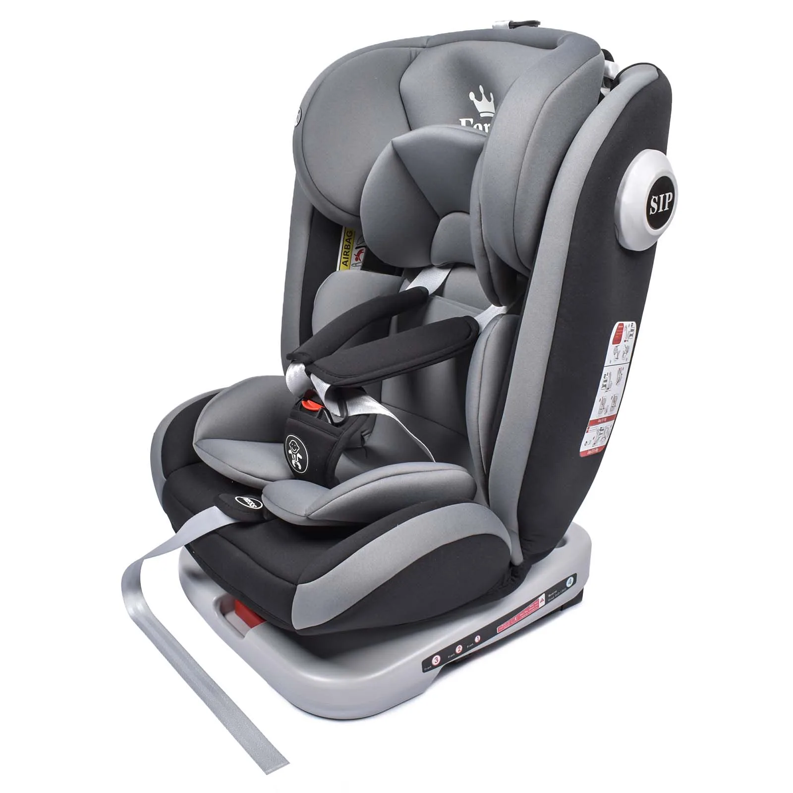 Bilbarnstol 360° roterbar med ISOFIX, ECE R44/04, 9–36 kg, 0–12 år, 5-punktsbälte 3 Bilbarnstol 360° roterbar med ISOFIX, ECE R44/04, 9–36 kg, 0–12 år, 5-punktsbälte - Bild 3