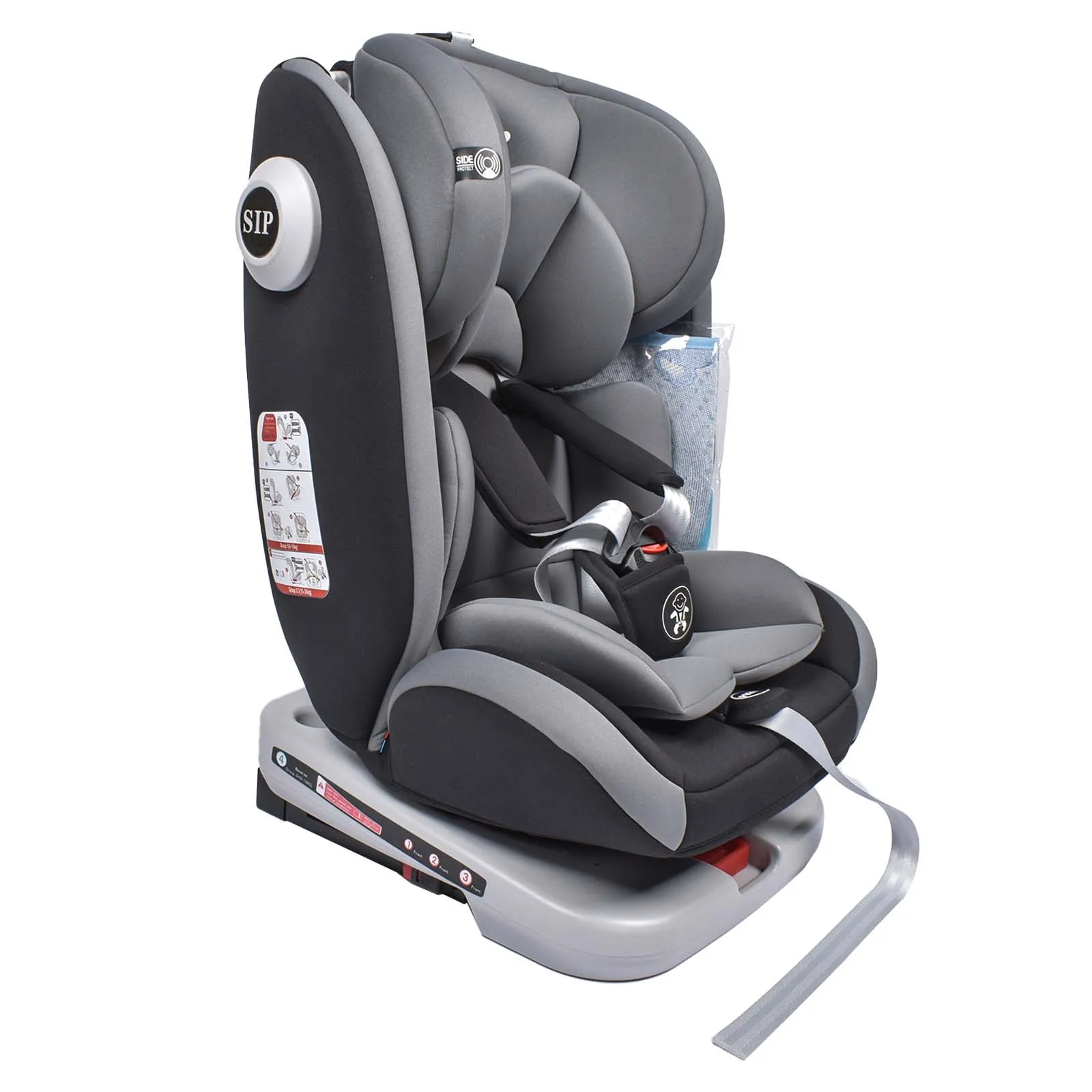 Bilbarnstol 360° roterbar med ISOFIX, ECE R44/04, 9–36 kg, 0–12 år, 5-punktsbälte 4 Bilbarnstol 360° roterbar med ISOFIX, ECE R44/04, 9–36 kg, 0–12 år, 5-punktsbälte - Bild 4