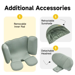 i-Size bilbarnstol med 360° svängbar bas och stödben, för barn 40–150 cm 14 i-Size bilbarnstol med 360° svängbar bas och stödben, för barn 40–150 cm