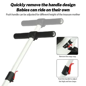 Barntricycle Multifunktionell barnvagn – Bidirektionell push-design med roterbara säten (Sit & Lie)