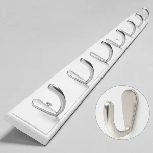 3/4-trä Väggkrokar – Väggmonterade hängare för kläder och hem