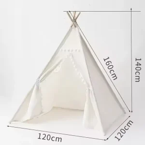 1,6 m/1,3 m Barntält Wigwam – Inomhuslekstält (Tipi/Teepee)