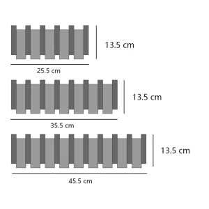 Väggmonterad trägalge i piano-nyckelform med 8 krokar – hattförvaring för entré