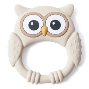 1 st Silikon‑teether för bebis – Teething Toy med djurmotiv, livsmedelsklassad silikon