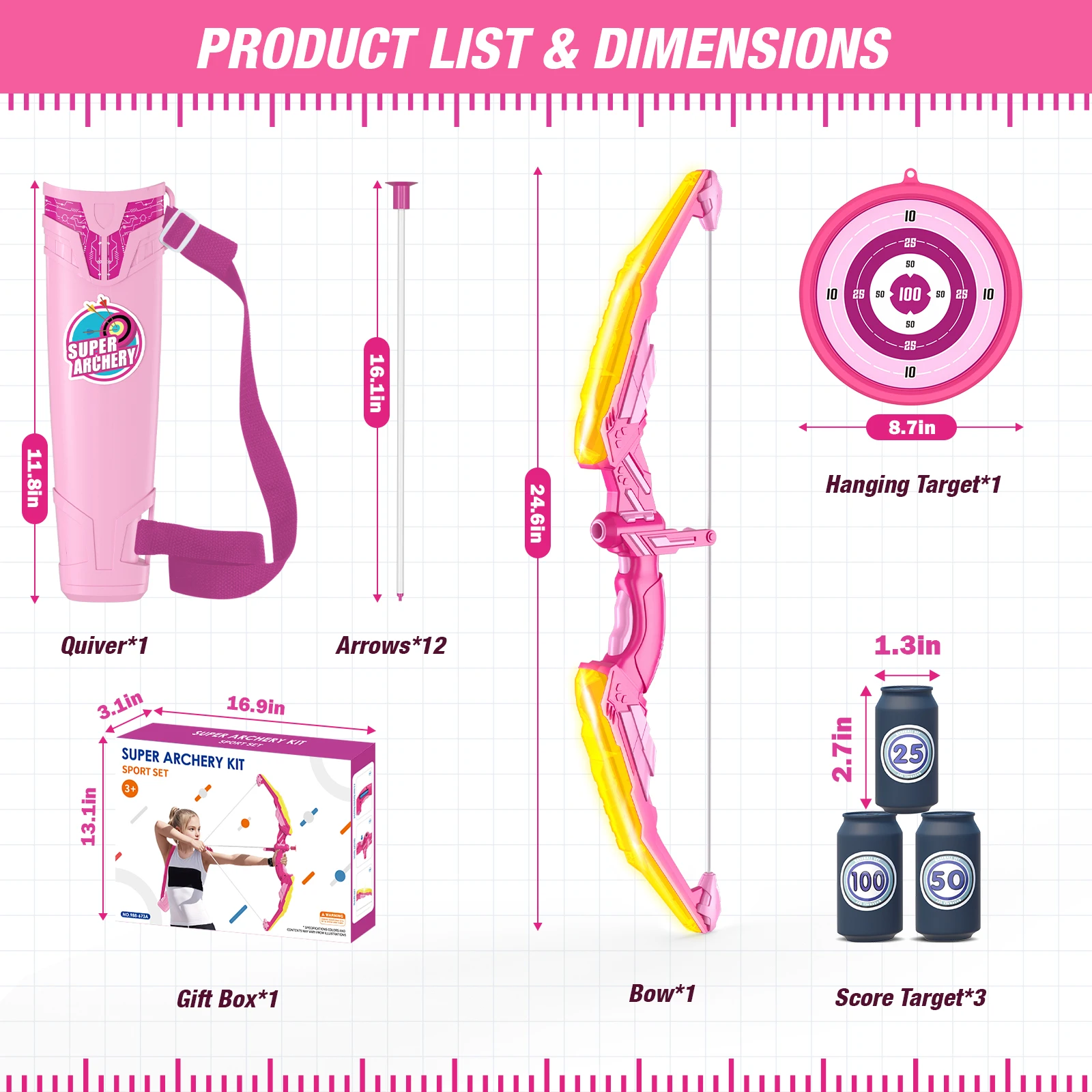 Yellow bow and arrow