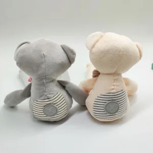 Söt tecknad kanin med långa öron – mjuk plyschleksak för barn och sovkamrat