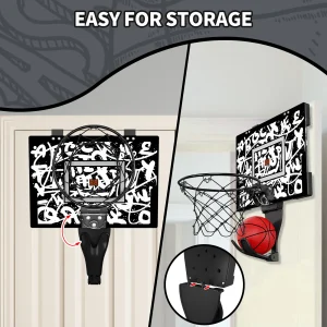 Alternative view of Mini basketkorg för barn med elektronisk poängräkning – backboard för inomhus och utomhus