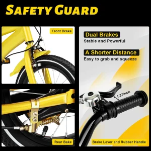 14‑tums barncykel i kolstål med avtagbara stödhjul – för 2–4 år 8 14‑tums barncykel i kolstål med avtagbara stödhjul – för 2–4 år