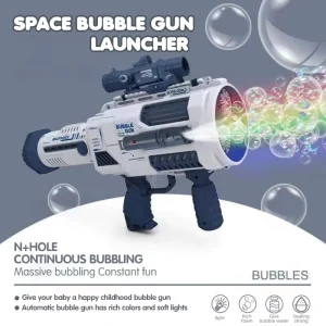 Alternative view of Elektrisk bubbla-pistol i rymdstil med ryggsäck och ljus