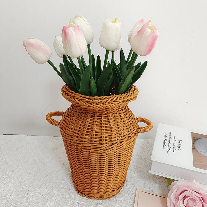 1 styck klassisk vävd rottingblomsterkorg 4 1 styck klassisk vävd rottingblomsterkorg - Bild 4