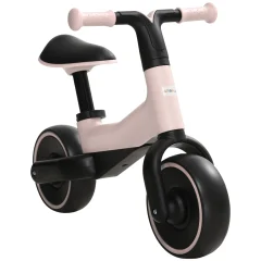 Balanscykel för barn utan pedaler – justerbart säte 30–36,5 cm, mått 66,5 × 34 × 46,5 cm, rosa