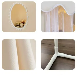 Barnens lilla hus – hopfällbart lek- och inomhus/utomhustält i prinsess-slottstema