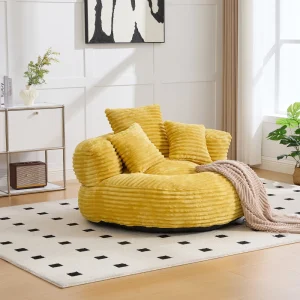 Corduroy Sitsväska – hållbar och bekväm lounge-stol med hög rygg och 3 kuddar 13 Corduroy Sitsväska – hållbar och bekväm lounge-stol med hög rygg och 3 kuddar