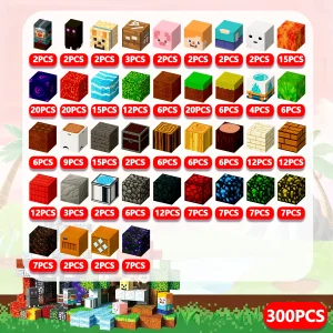 Magnetiska byggblock i voxelstil – byggset för kreativ lek