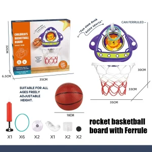 8 typer av nya barnbasketställ för inomhushängning – utan borrning, med poängräknare