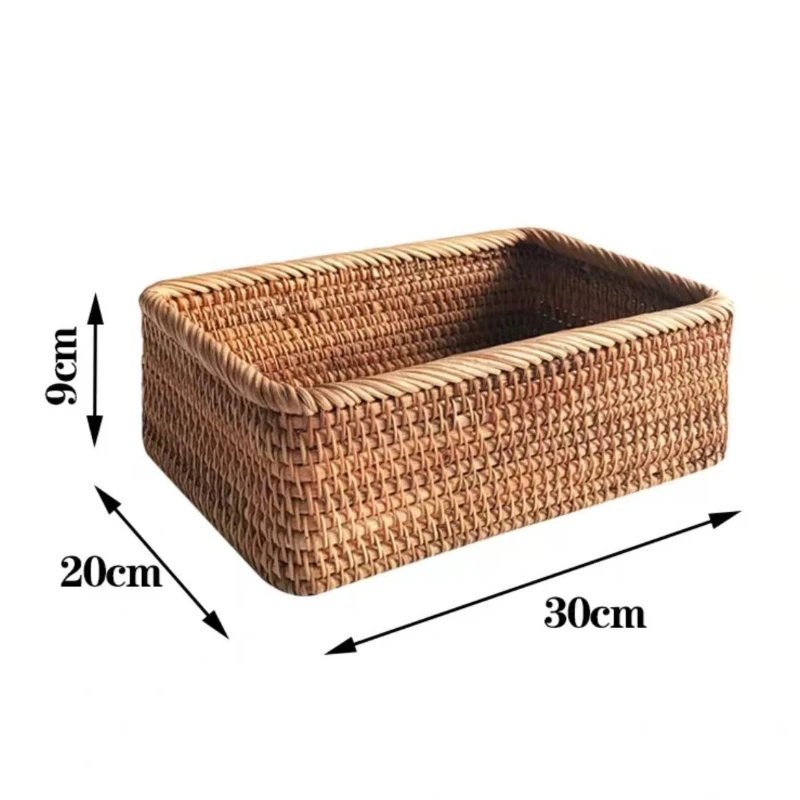 3 Storlekar Rektangulära Vävda Rattan Förvaringskorgar – Nestande Korgar, Handgjorda Wicker-korgar 8 3 Storlekar Rektangulära Vävda Rattan Förvaringskorgar – Nestande Korgar, Handgjorda Wicker-korgar - Bild 8