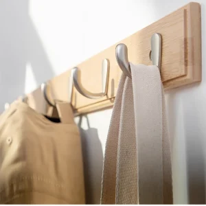 3/4/ Wooden Wall Hooks Wall Clothes Hooks Door Hooks Home Decor Hanger Hooks Kitchen Bathroom hooks