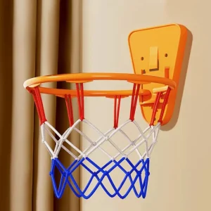 Inomhusbasketkorg för barn – väggmonterad, hopfällbar och tyst träningsutrustning