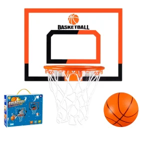 Väggmonterad hopfällbar basketkorg för barn – dunkspel, inomhus/utomhus, för 3 år och uppåt