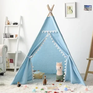 1,6 m / 1,3 m Barn-tält Teepee Lekhus Wigwam Inomhus, Portabelt