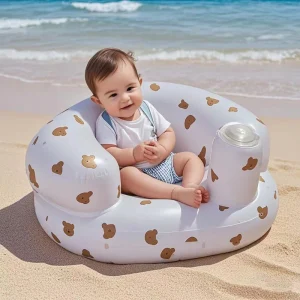 Alternative view of Uppblåsbar barnsoffa – Bärbar strandstol för spädbarn från 3 månader