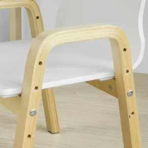 Justerbara barnstolar i tvåpack med armstöd och ryggstöd, vit sits 10 Justerbara barnstolar i tvåpack med armstöd och ryggstöd, vit sits