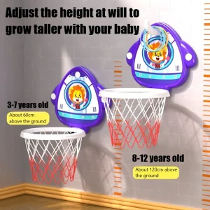 Alternative view of 8 typer av nya barnbasketställ för inomhushängning – utan borrning, med poängräknare