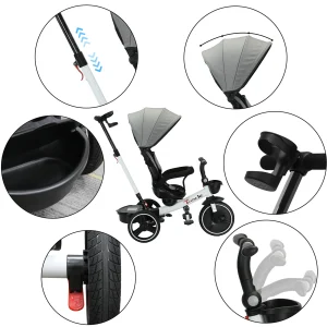 6-i-1 barntricycle med justerbart solskydd och sitt-/liggläge för åldrarna 1–5 år