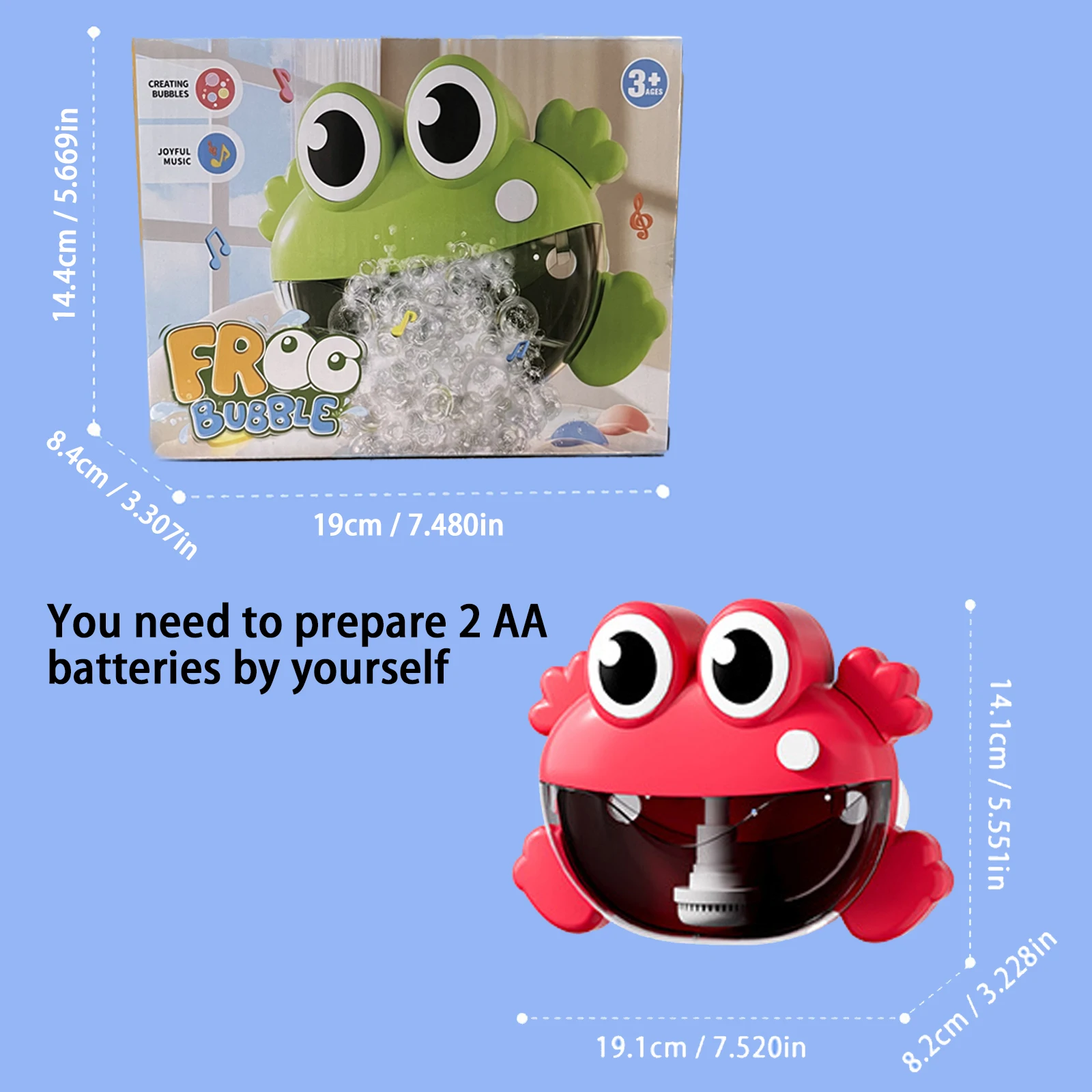 Bubble spitting frog 1