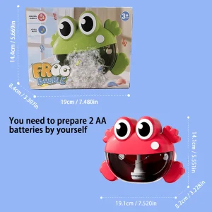 Badleksaker för små barn – Groda med vattenhjul