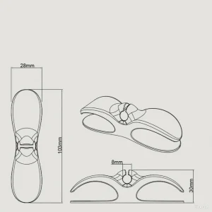 Uppgraderad kabelhållare för köket – Trasselfri sladdförvaring för hushållsapparater | Kraftig självhäftande och halkfri design