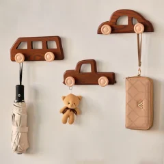 Praktiska väggmonterade bilformade träkrokar – dekorativa dubbla nyckelkrokar i vintage stil 27 Praktiska väggmonterade bilformade träkrokar – dekorativa dubbla nyckelkrokar i vintage stil