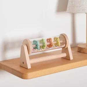 Montessori Regn-Rör i trä – Regnbåge, Musik & Sensorisk Leksak för Bebis