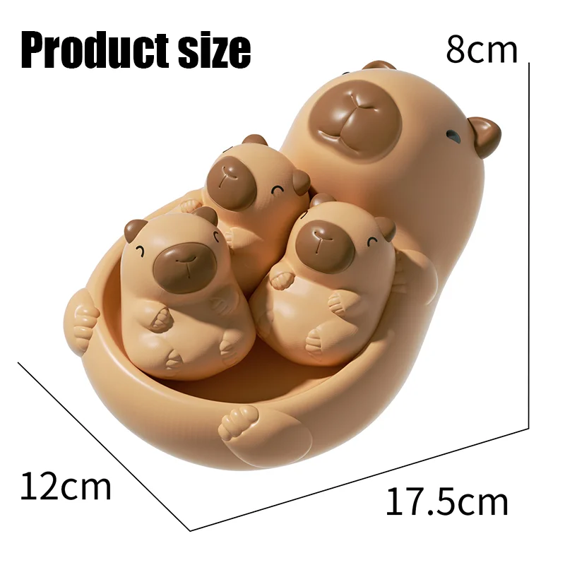 Söt kapybara-inspirerad vattenlek-leksak för bad och lek 6 Söt kapybara-inspirerad vattenlek-leksak för bad och lek - Bild 6