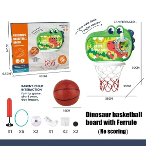 8 typer av nya barnbasketställ för inomhushängning – utan borrning, med poängräknare