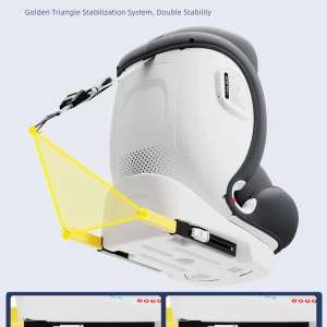 AP01 KL001B Bilstol för barn, 360° roterande, 5-punktsbälte, 9–36 kg, 0–12 år, ECE ISOFIX