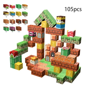 Magnetiska byggblock för små barn – kubblock med magneter