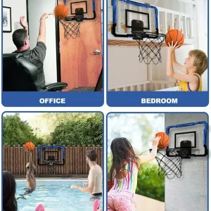Mini basketkorg för barn – Dörr- eller väggmonterad basket med upphängd backboard