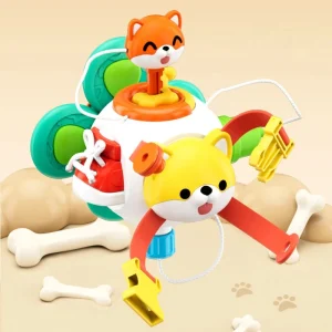 Montessori 10-i-1 Aktivitetskub – sensorisk och finmotorisk leksak för små barn